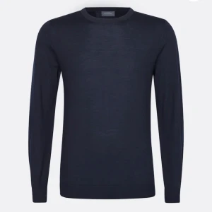 Marinblå tröja - merinoull Tröja från dressman nypris 700, säljer för 350kr skriv om funderingar🙌🏼