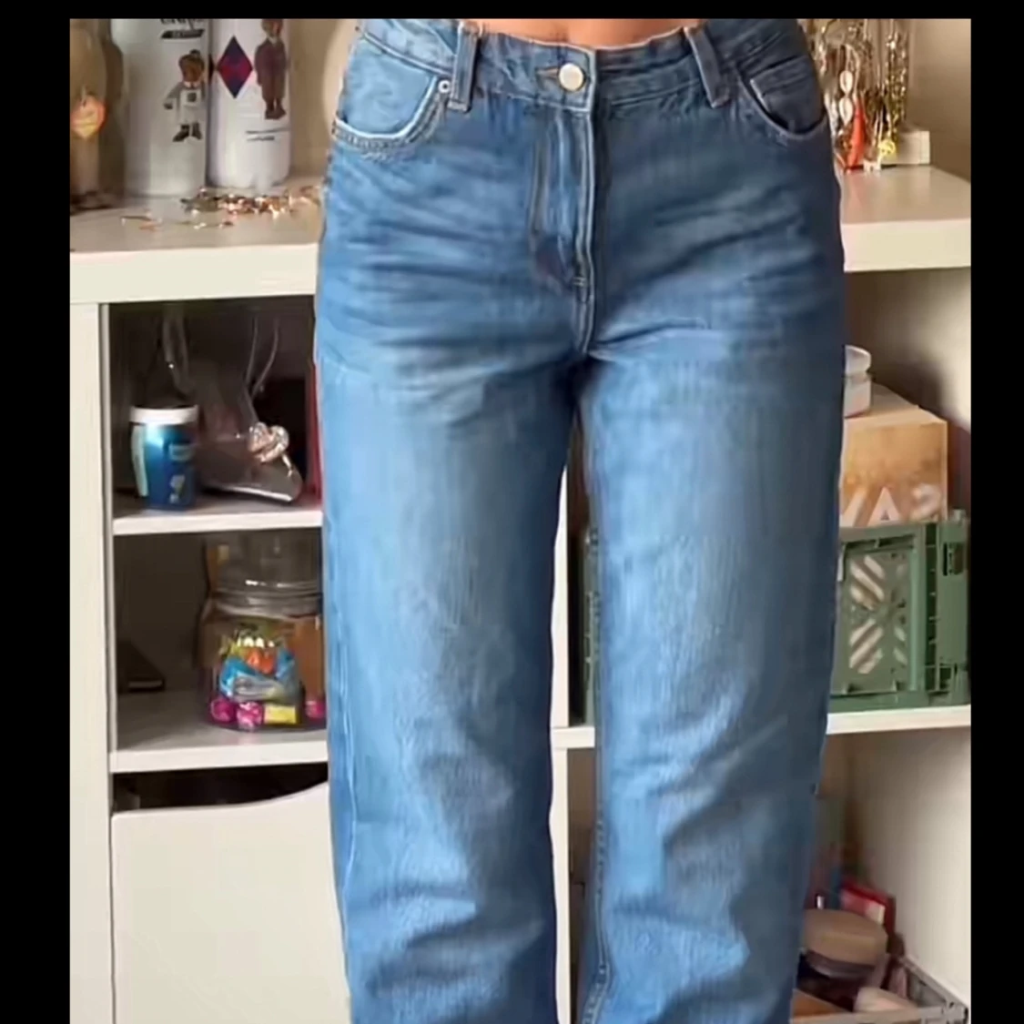 Straight leg jeans