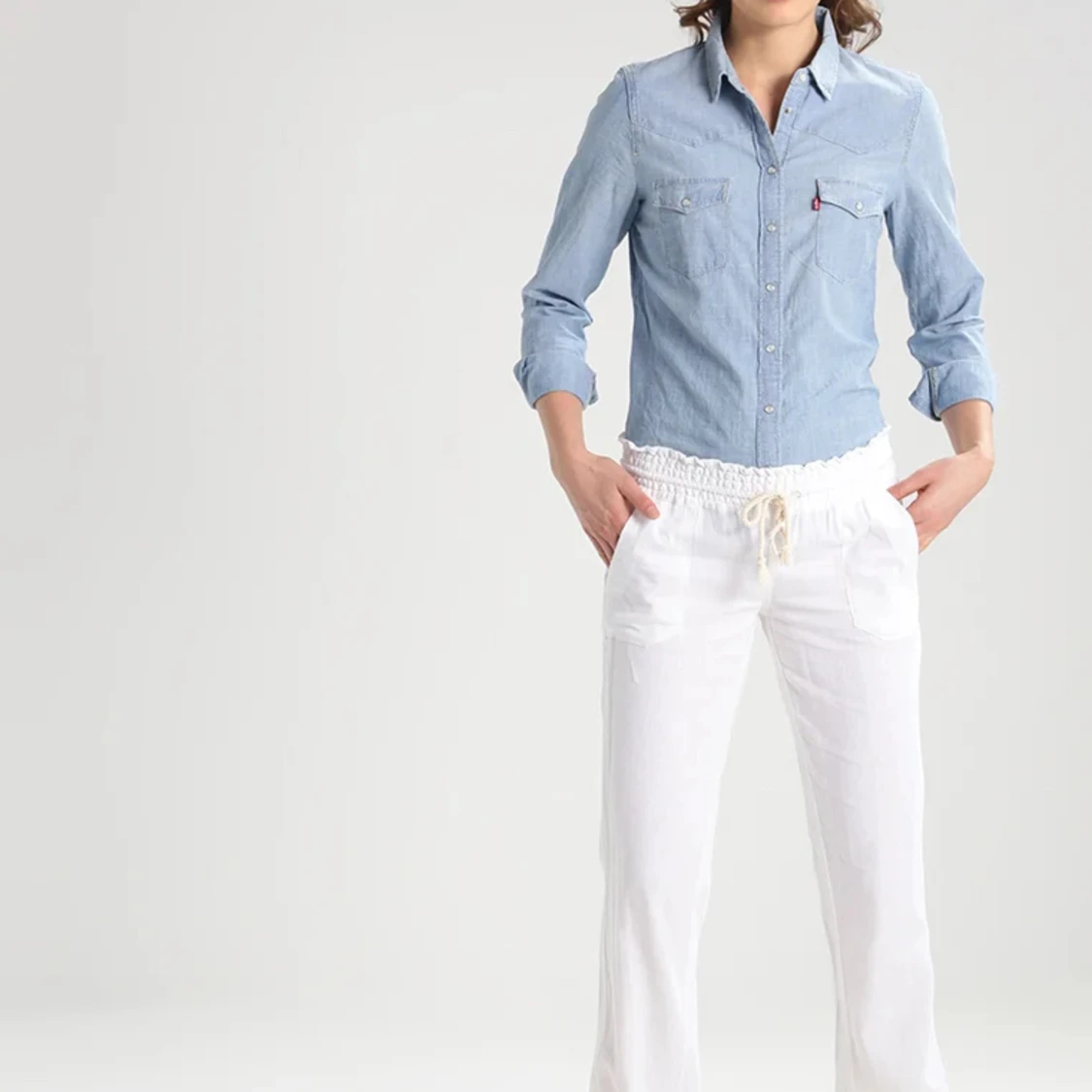 Vita Roxy linnebyxor  - 91