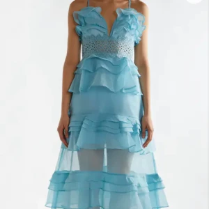 Ljusblå true decadence klänning - Jättefin klänning, kommer ej till användning då jag köpt en annan till balen. Aldrig använd och lappen är kvar!!💞