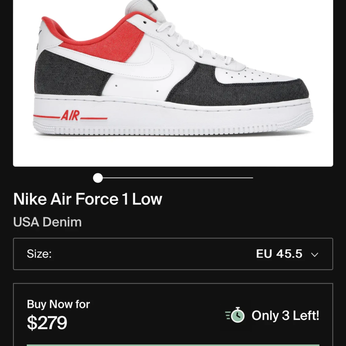 Nike AirForce 1 low USA Denim - 91