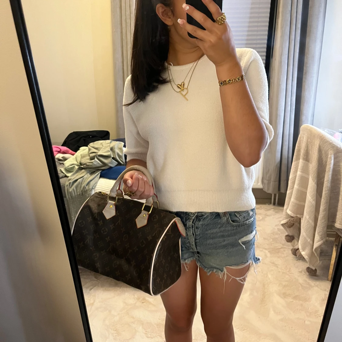 Trekvartsärmad tröja