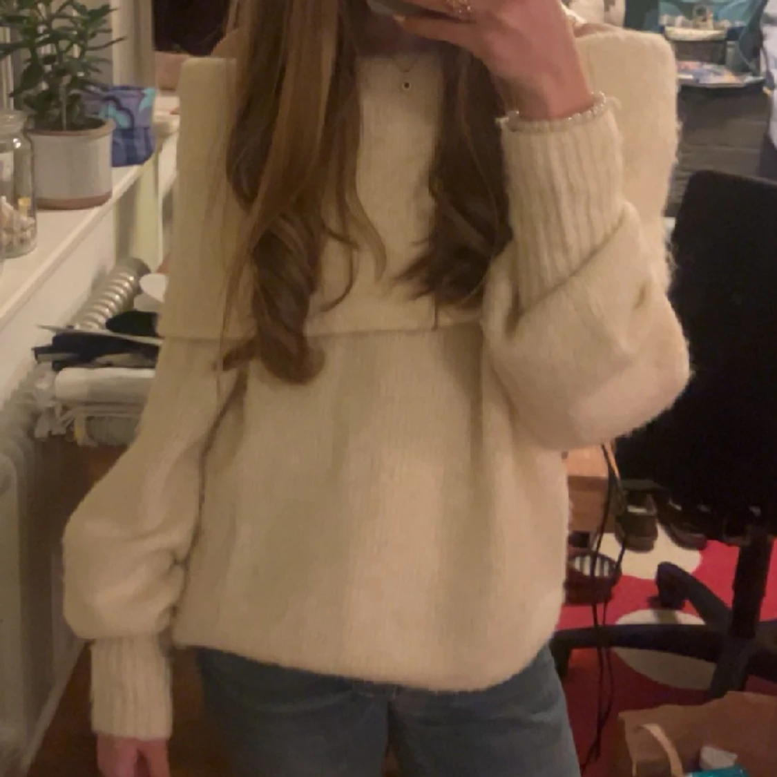 Off shoulder tröja  - 90