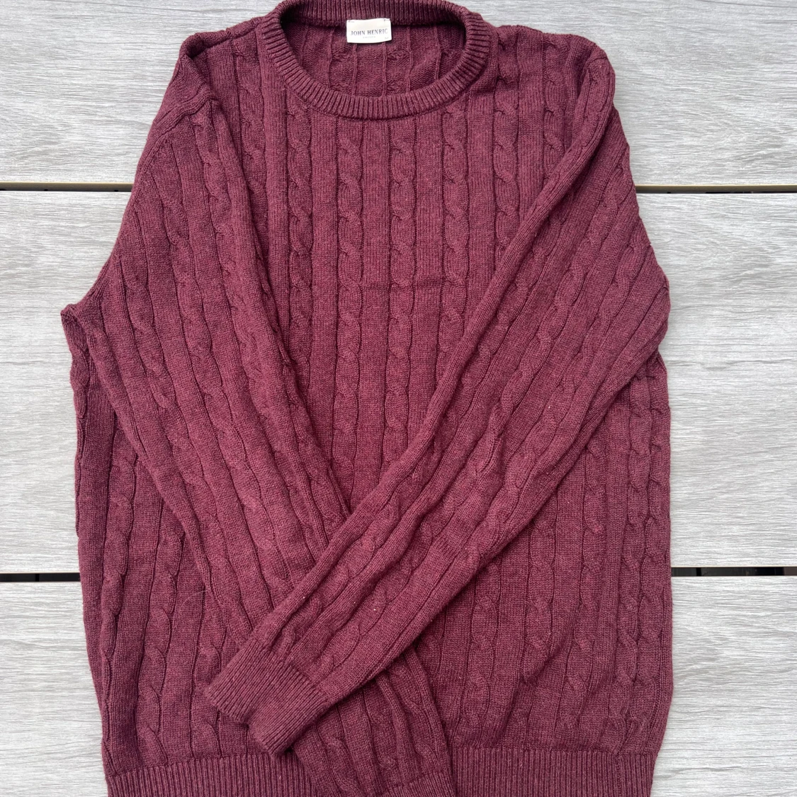 John Henric kabelstickad tröja  - 91