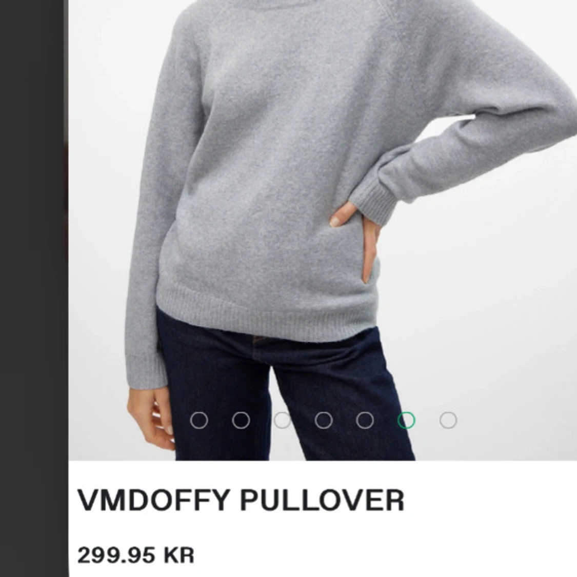 Grå stickad tröja - 90