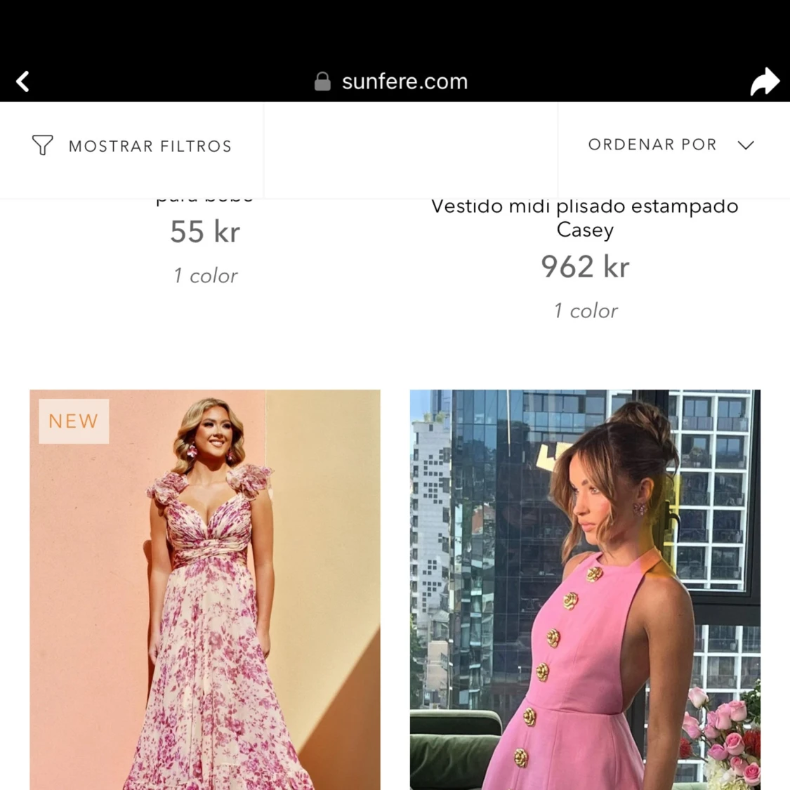 Oanvända sommar klänning storlek M - 36/38 - 92