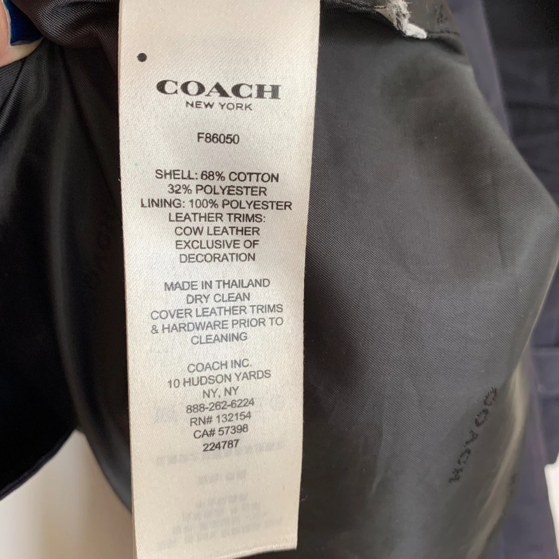 Marinblå trenchcoat  - 93