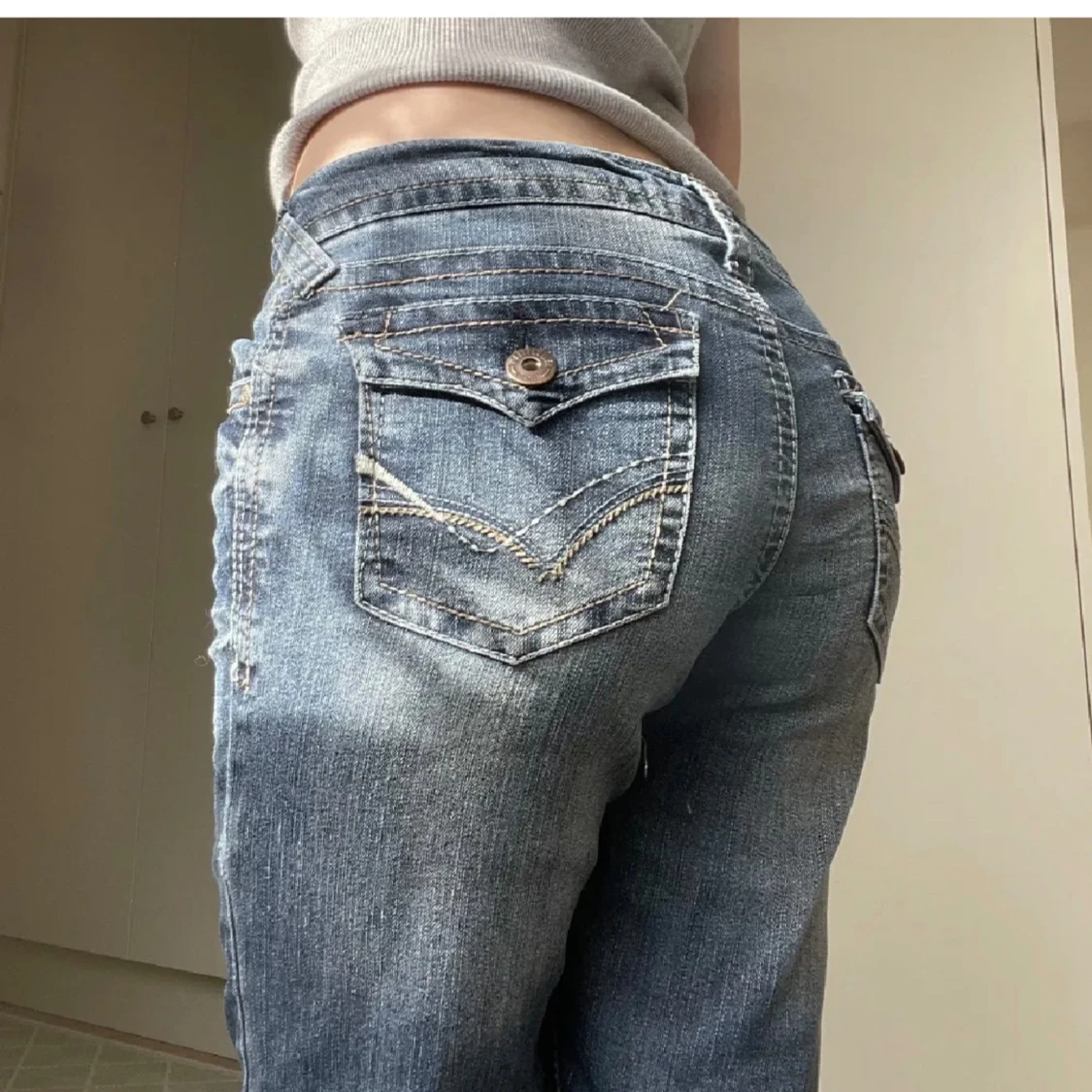 Lågmidjade jeans - 90