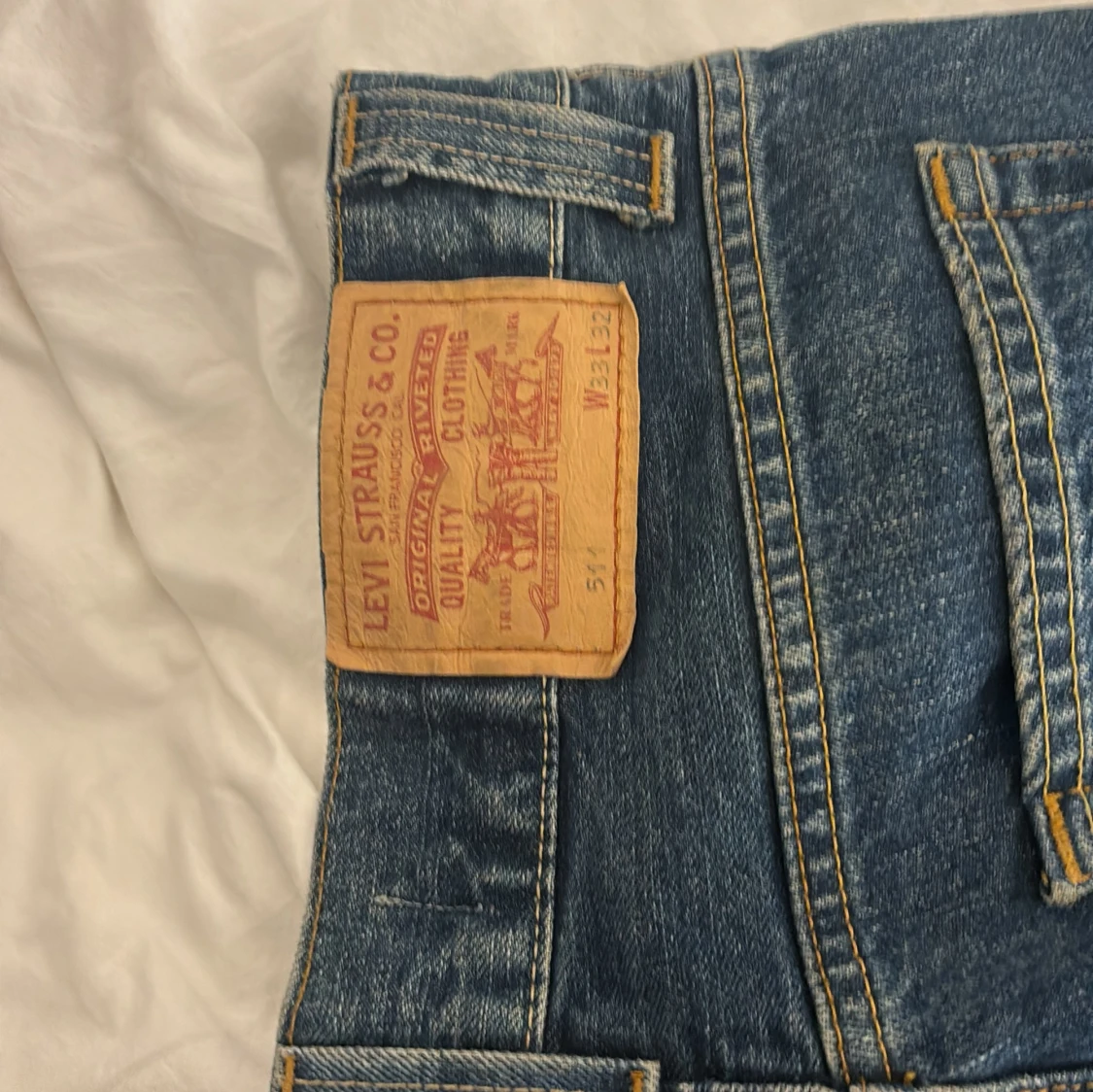 Blå Levis 511 Slim Jeans - 92