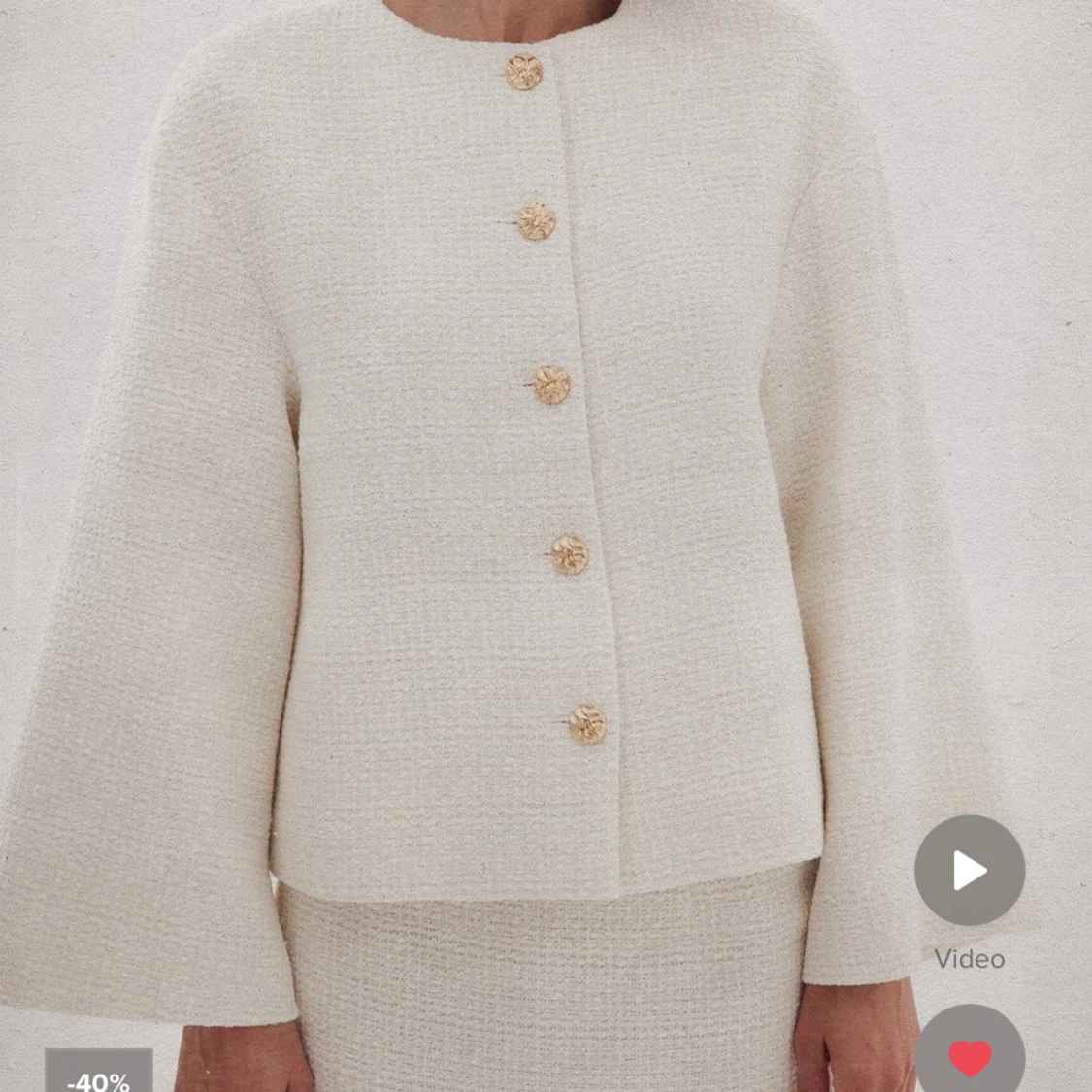 Oversize tweed jacket, Nakd  - 90