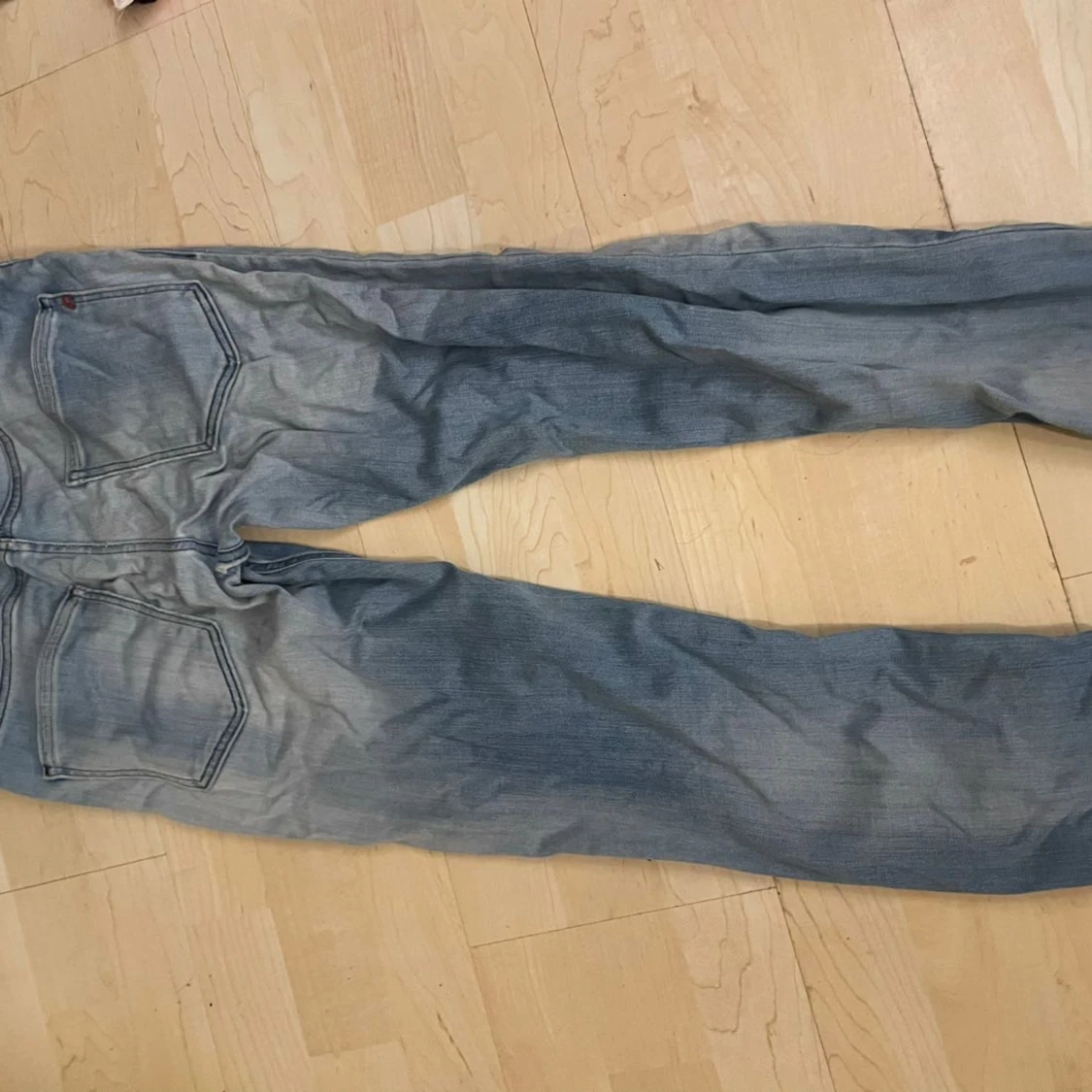 Blå jeansbyxor - 90