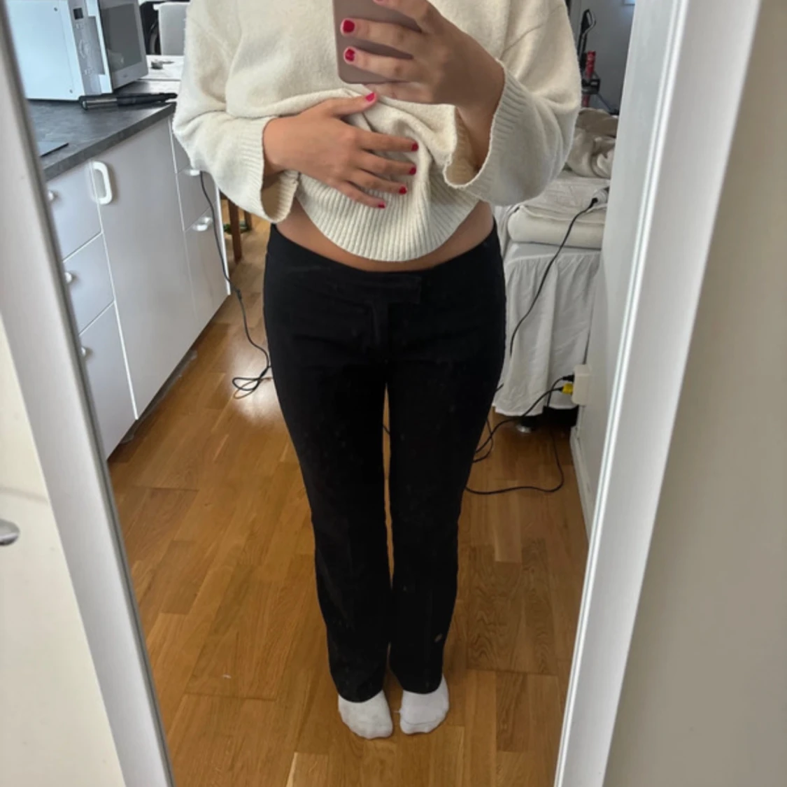 Lågmidjade kostymbyxor nelly