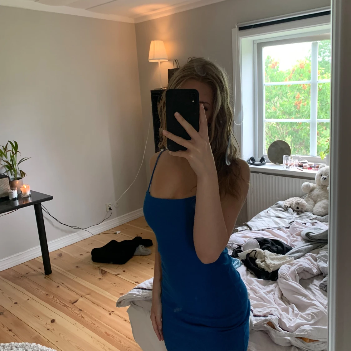 Blå klänning  - 90