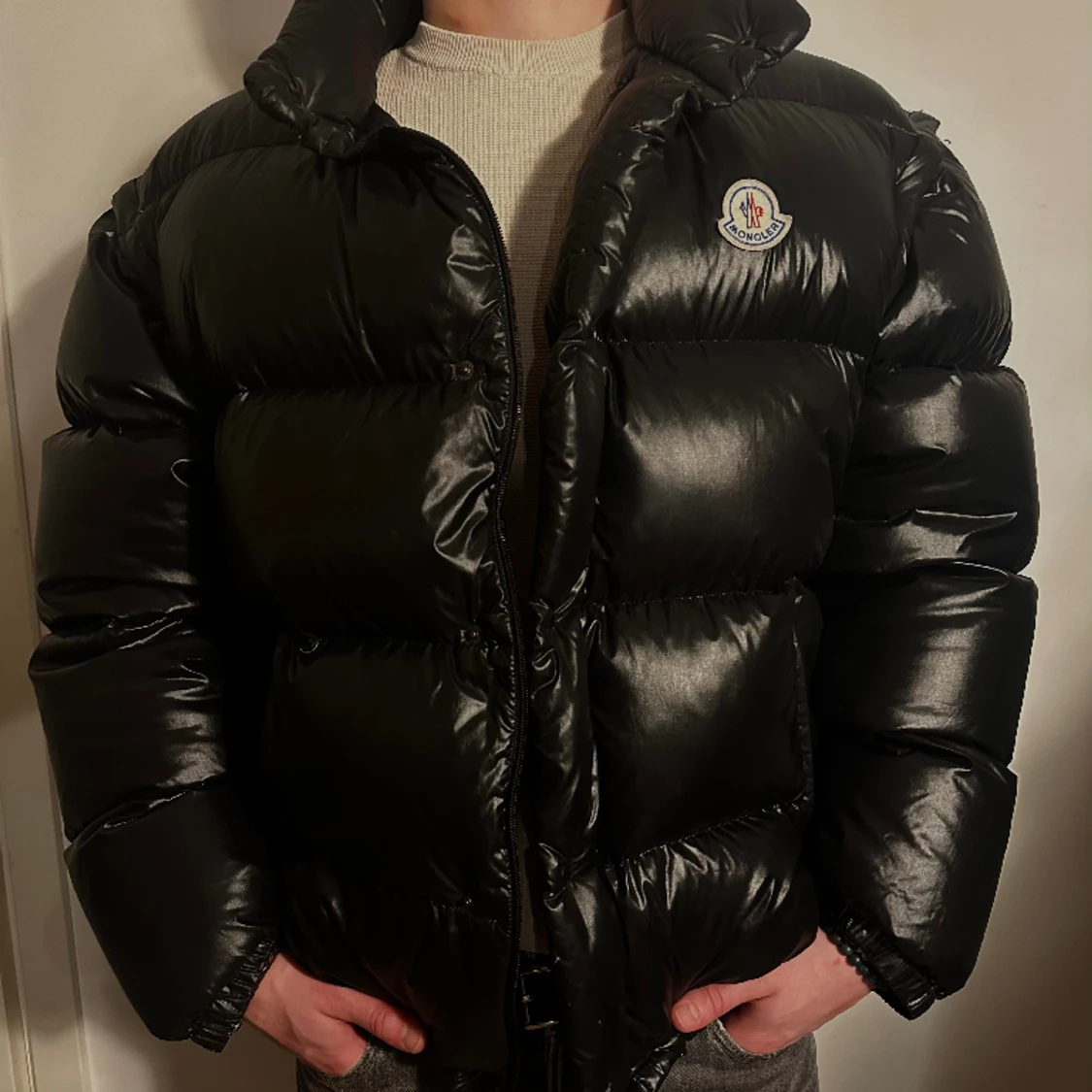 Puffig Moncler Jacka med Avtagbara Ärmar
