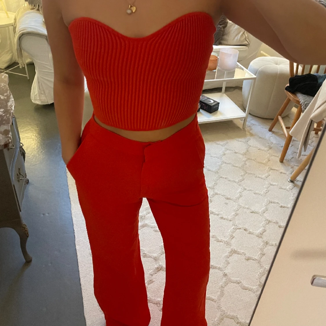 Rött set från h&m - 1