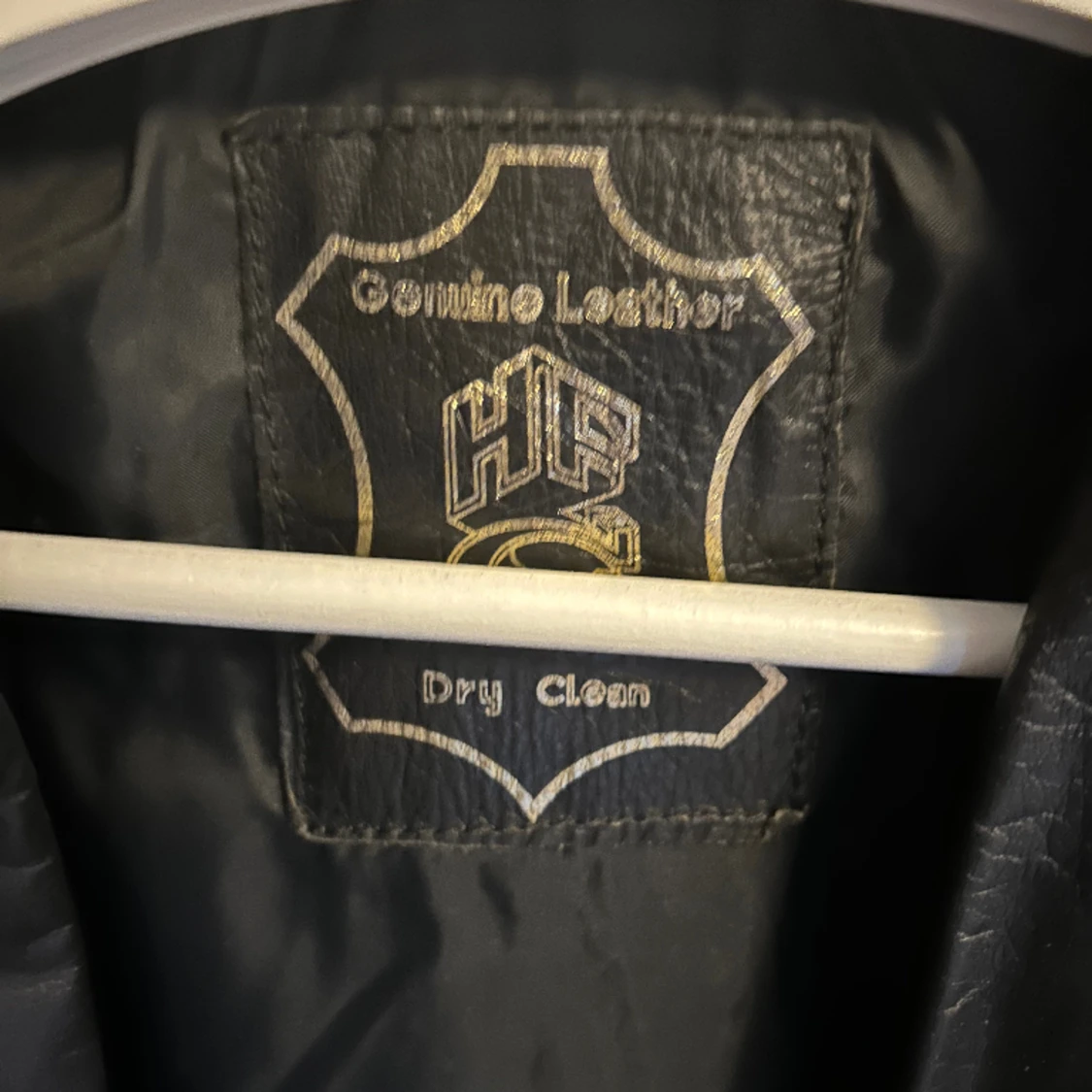 Svart skinnjacka - 90