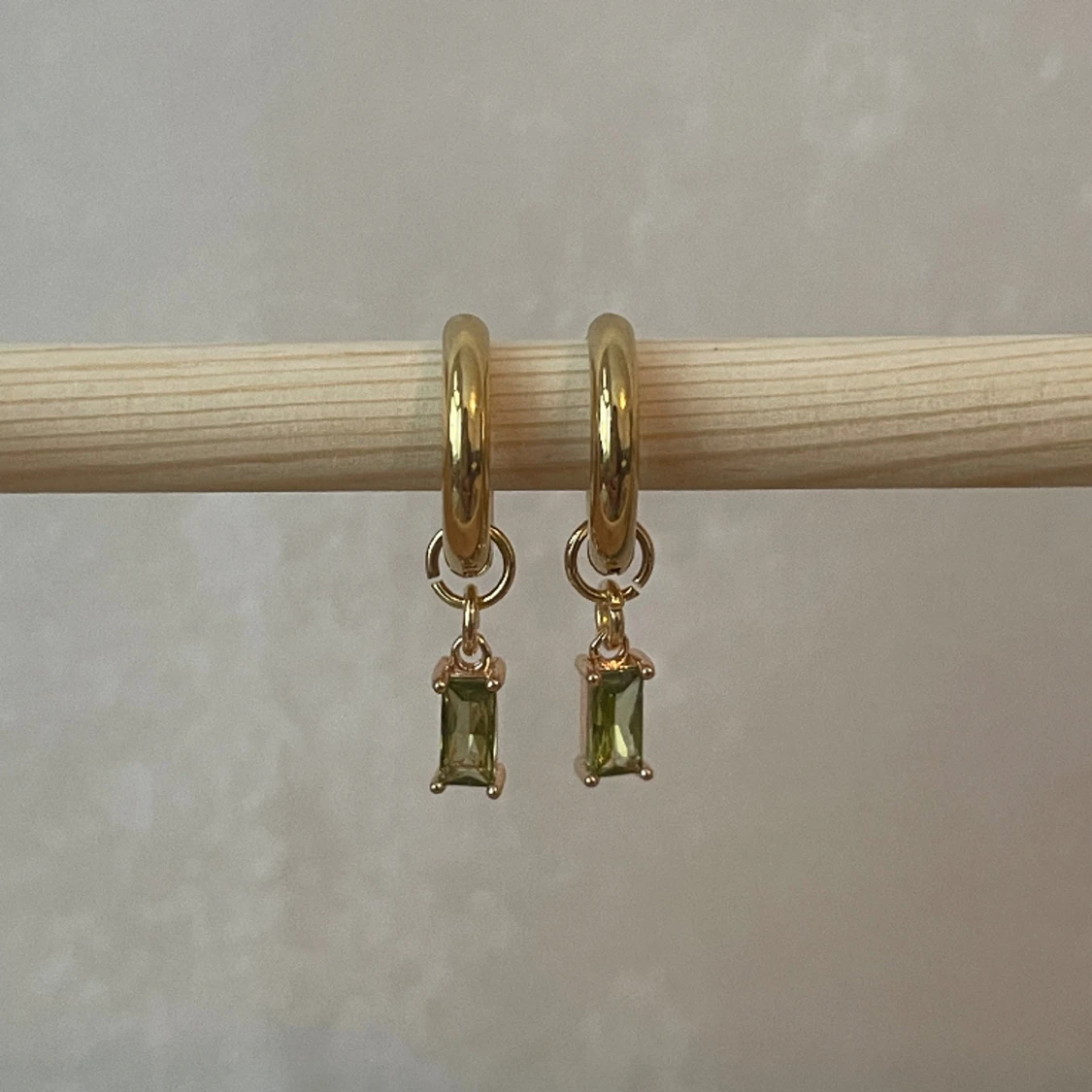 Hoops olivgrön strass