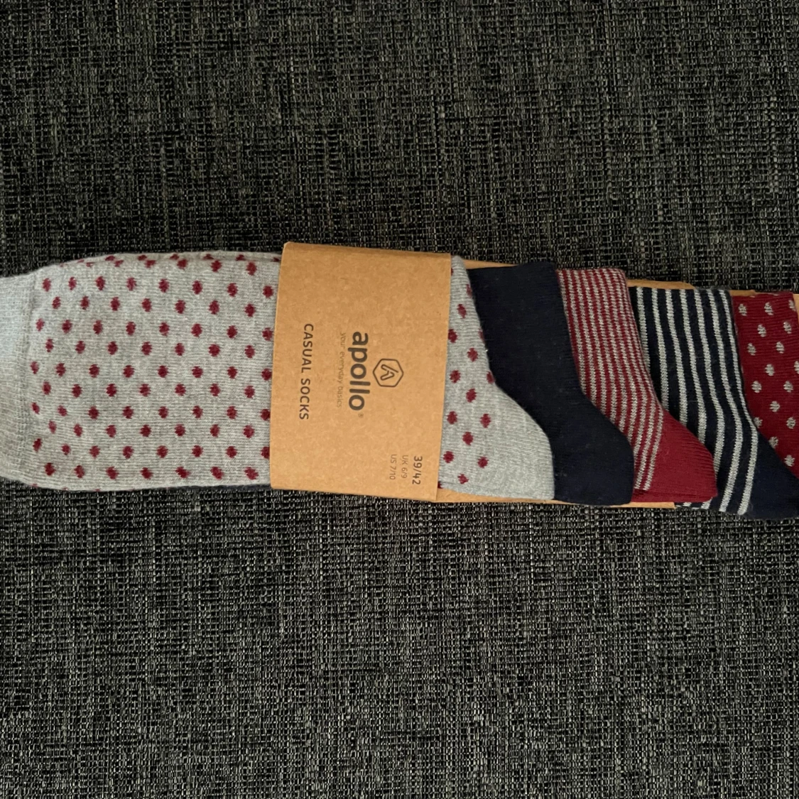 Flerpack mönstrade strumpor från Apollo