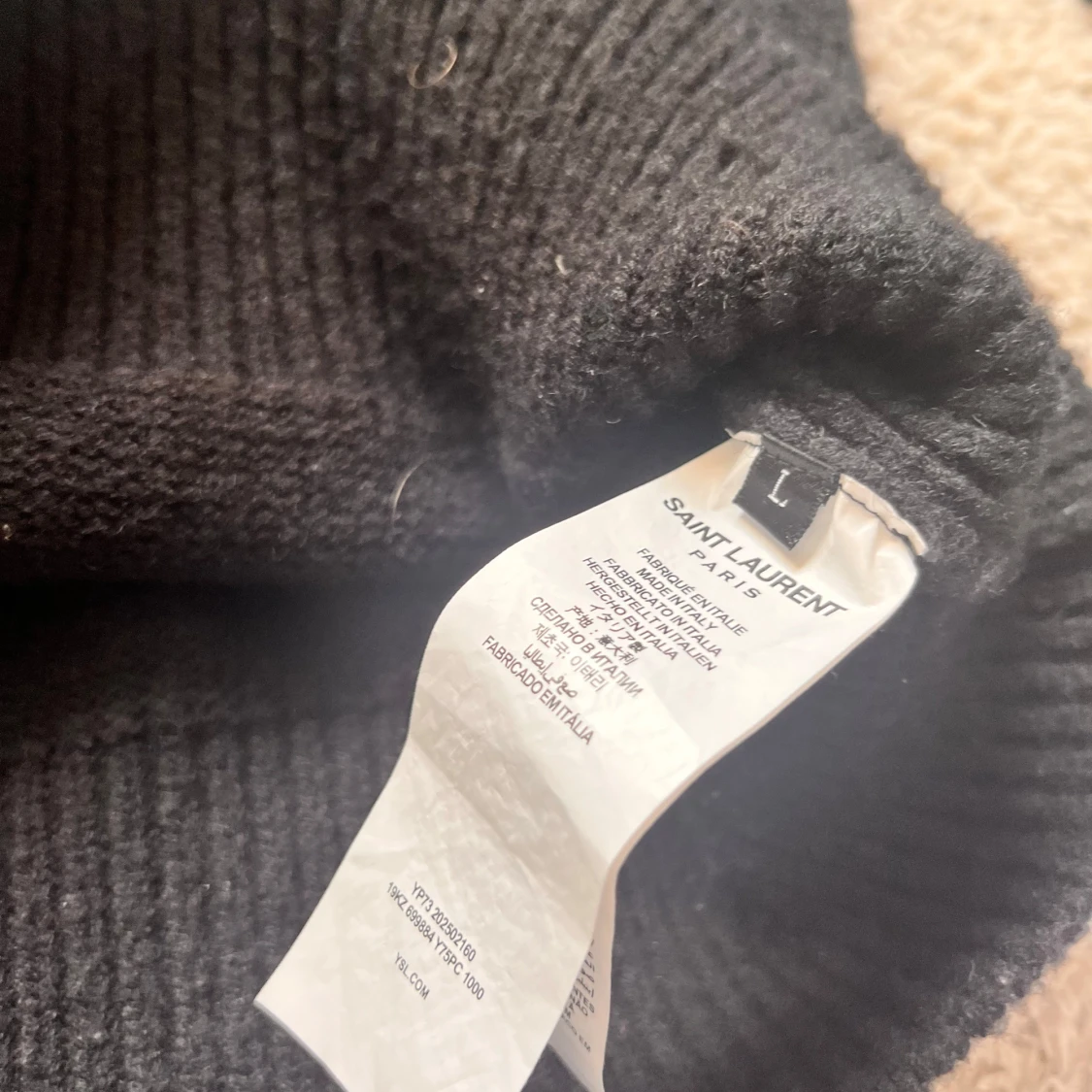 Svart stickad tröja från Saint Laurent - 2
