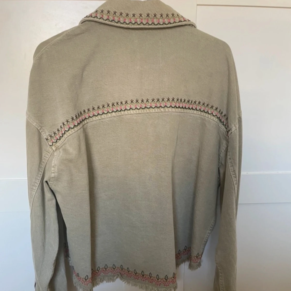 Zara grön jeansjacka - 3