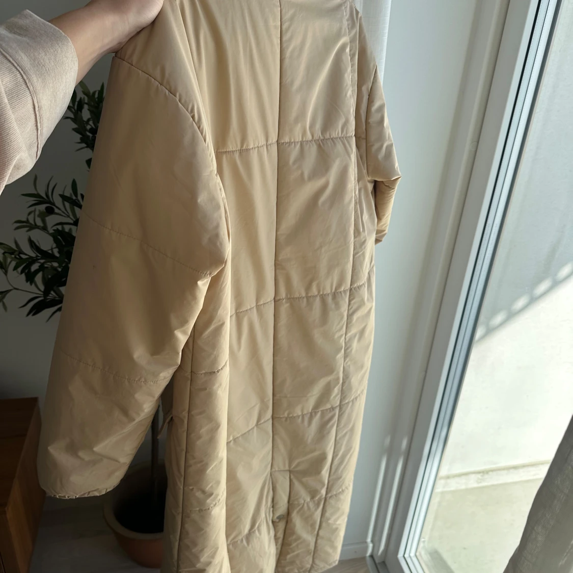 Beige lång jacka - 1