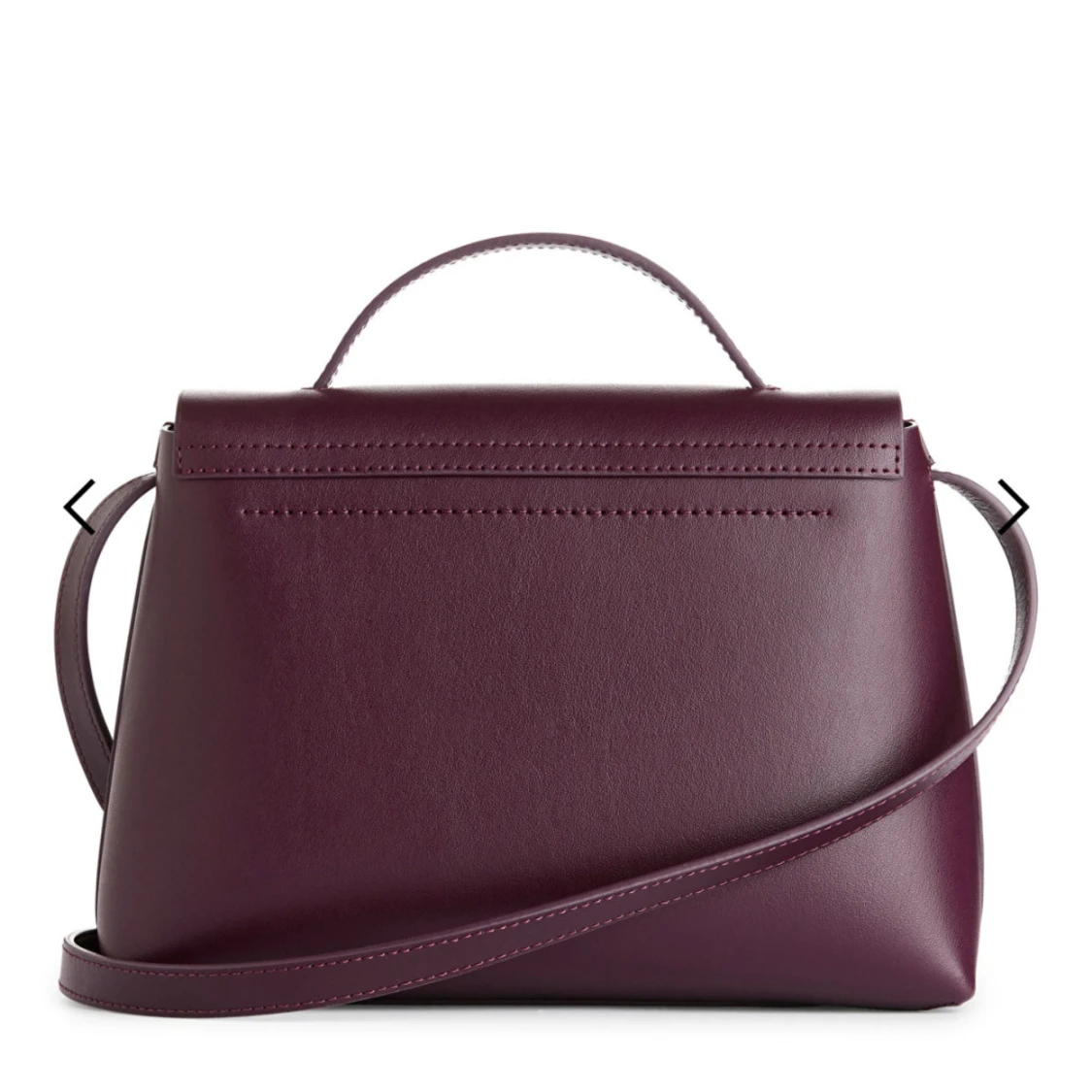 Lila axelväska i skinn - 1