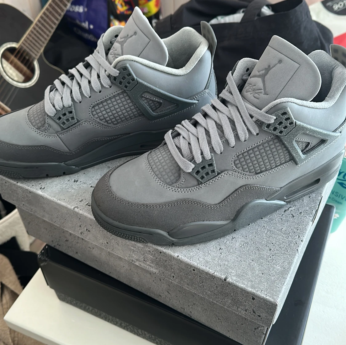 Grå Air Jordan 4 Retro SE - 4