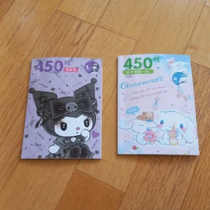 450 cinnamoroll och kuromi klistermärken - Två olika böcker men 450 olika klistermärken, en har kuromi och en har cinnamoroll! 