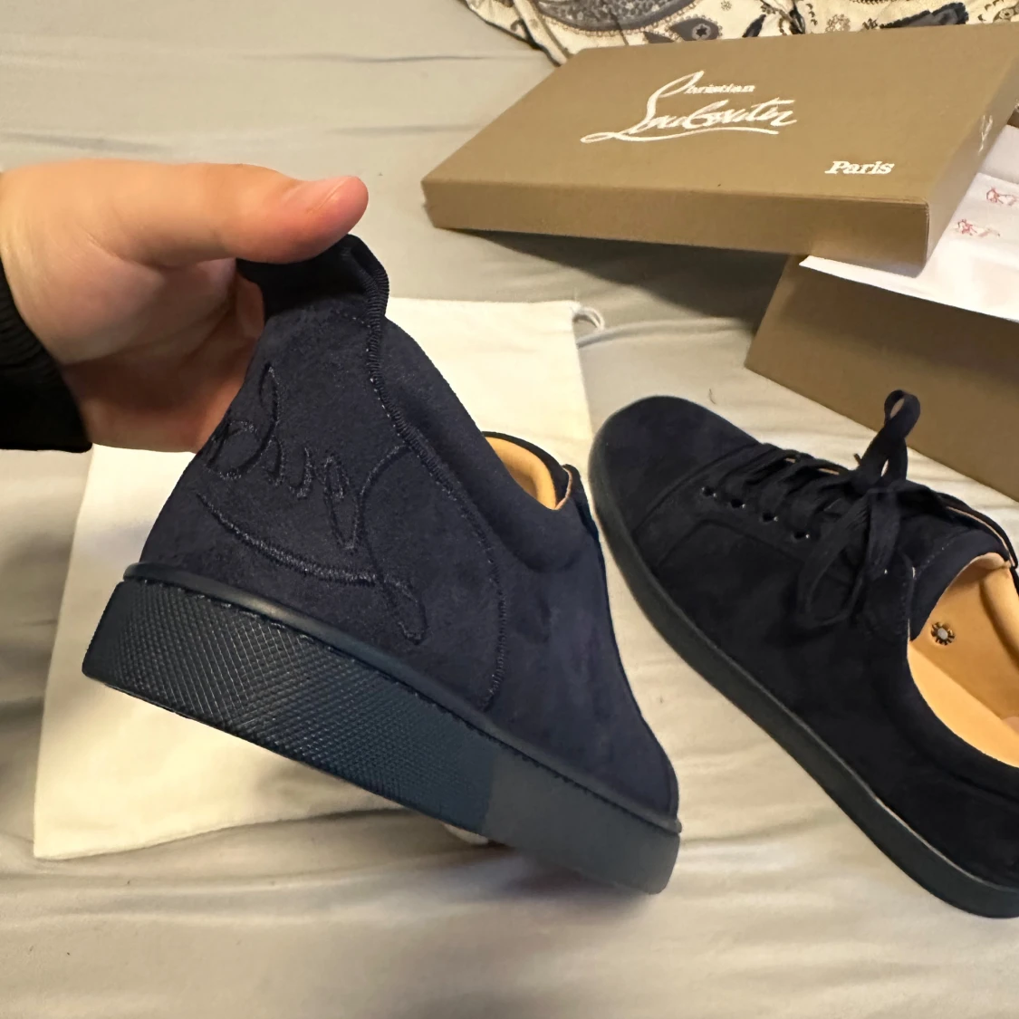 Louboutins mörkblåa - 4