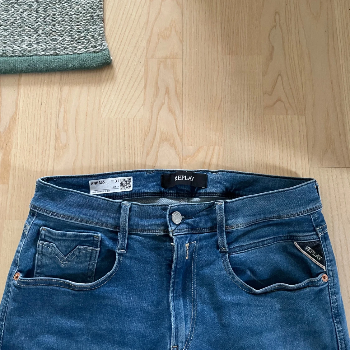 Blå Replay Hyperflex Anbass jeans - 1