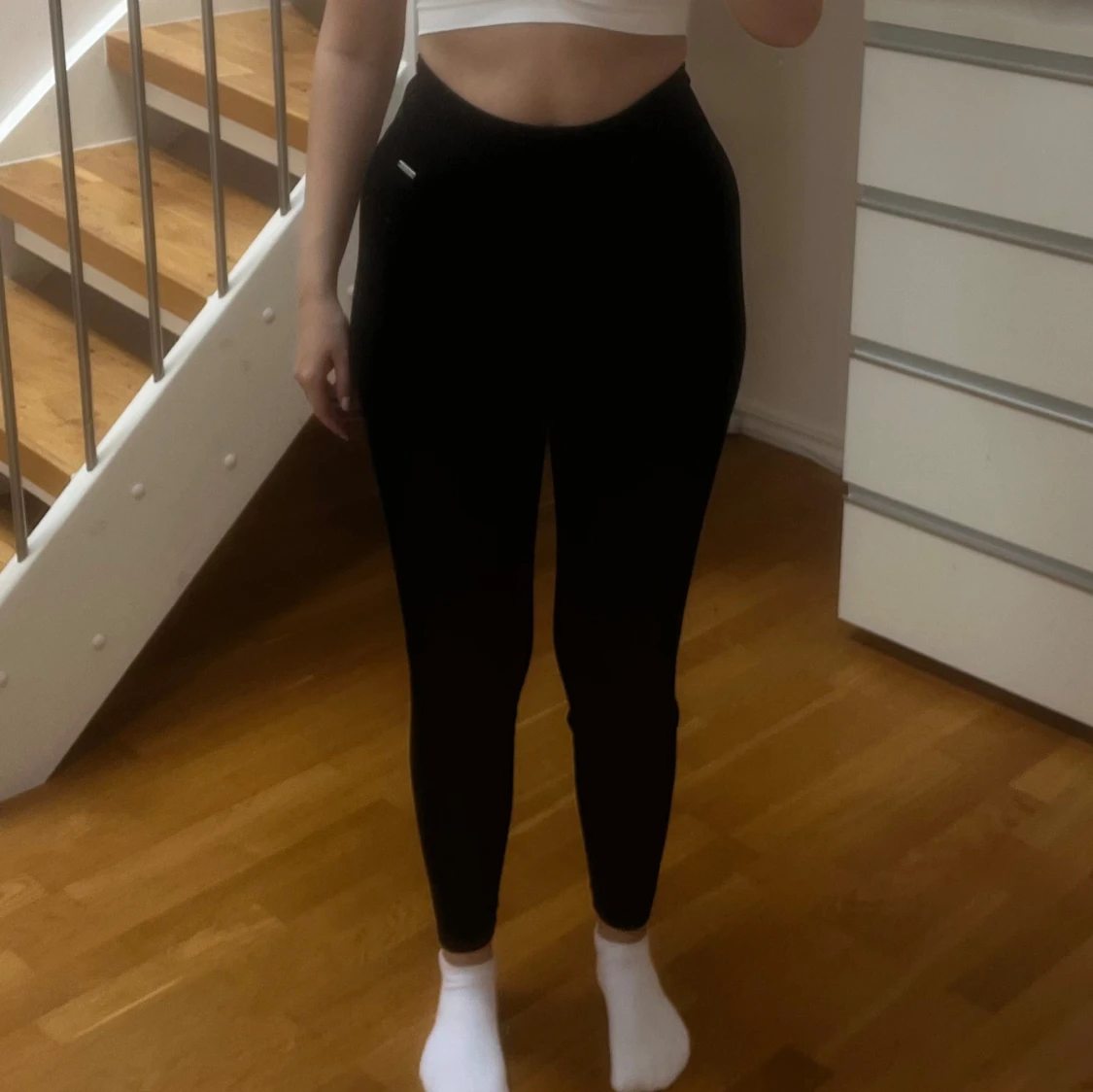 Ribbade träningstights från Aim'n