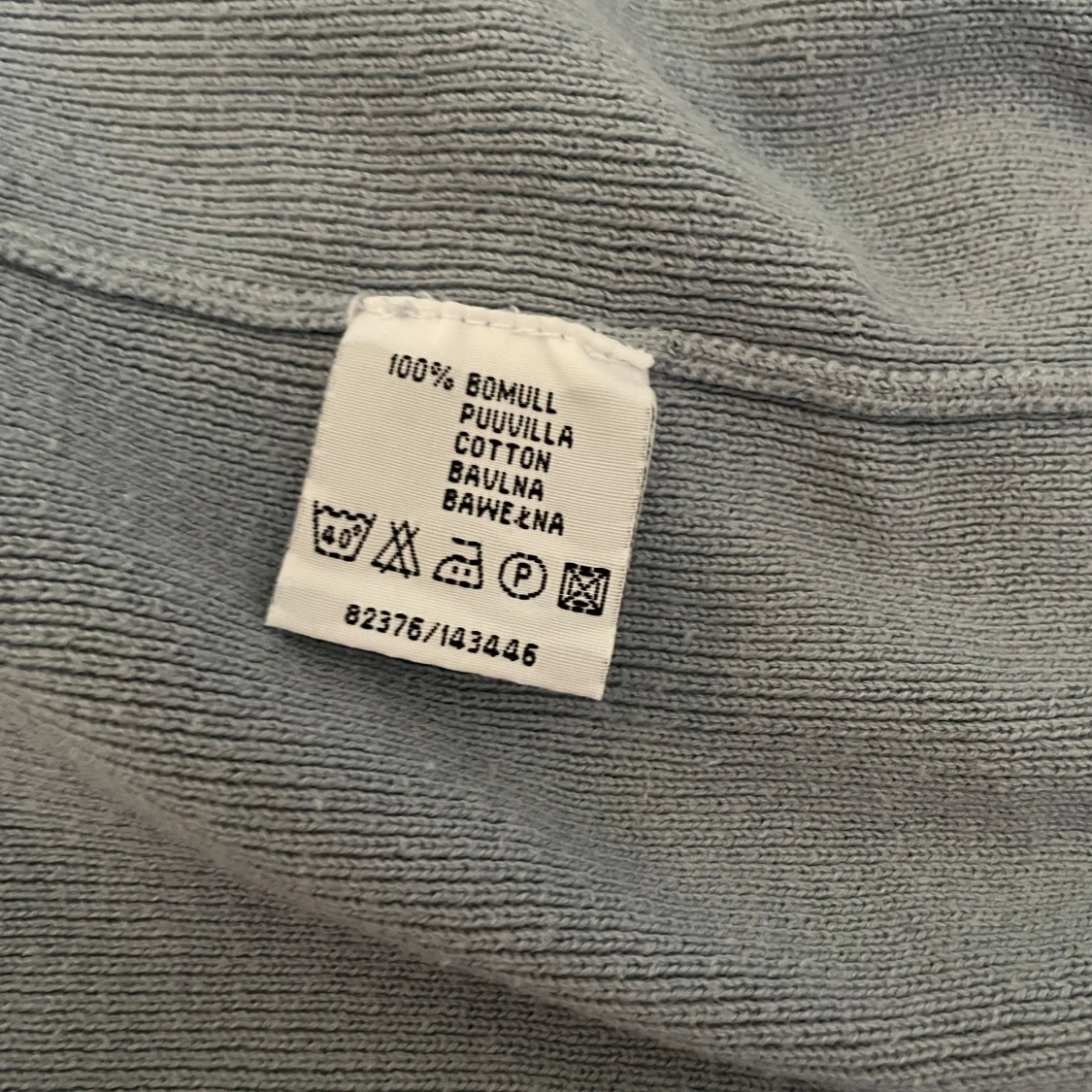 Ljusblå zipup med krage - 3