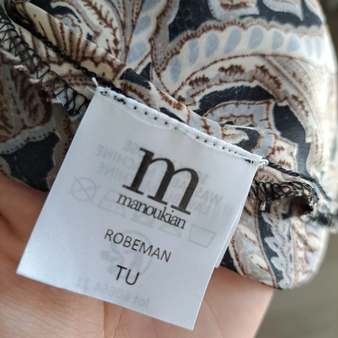 Mönstrad klänning Manoukian S - 4