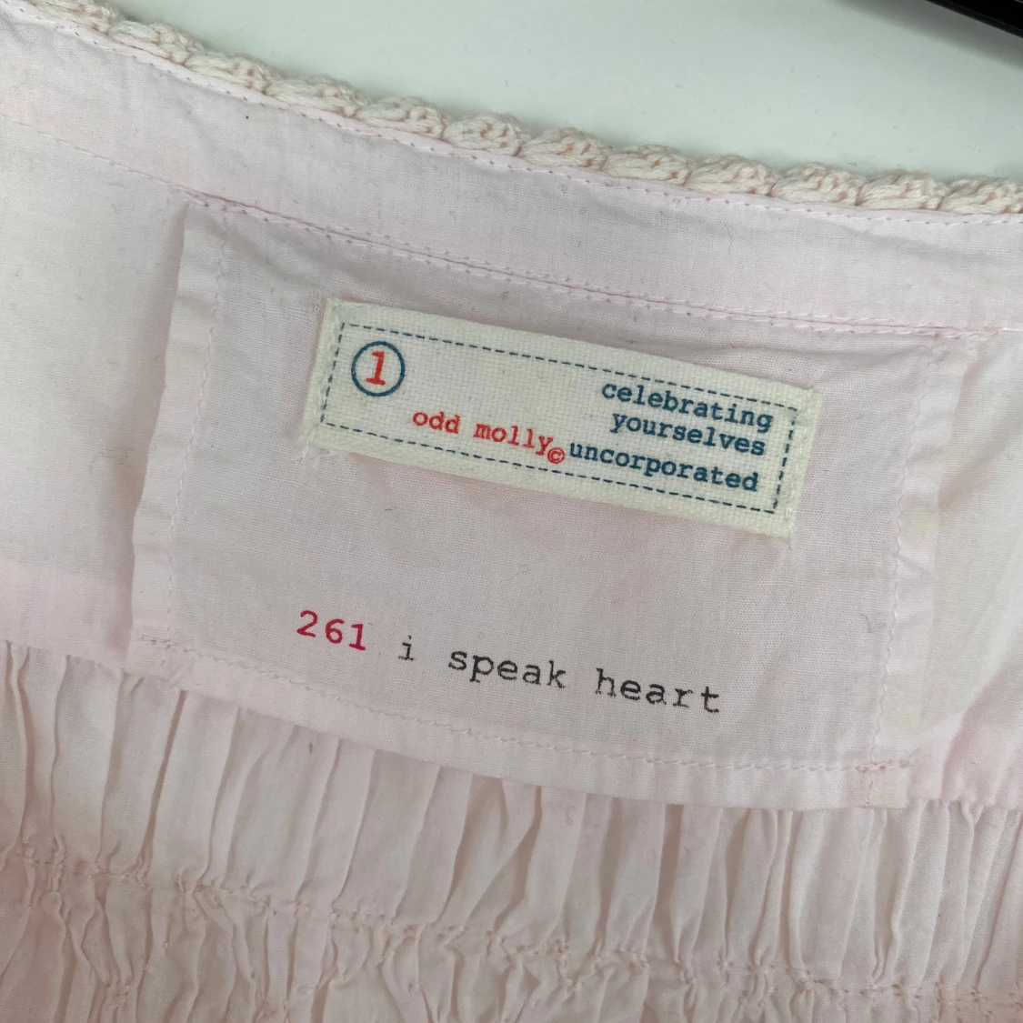 Ljusrosa Odd Molly blus med knytning - 2