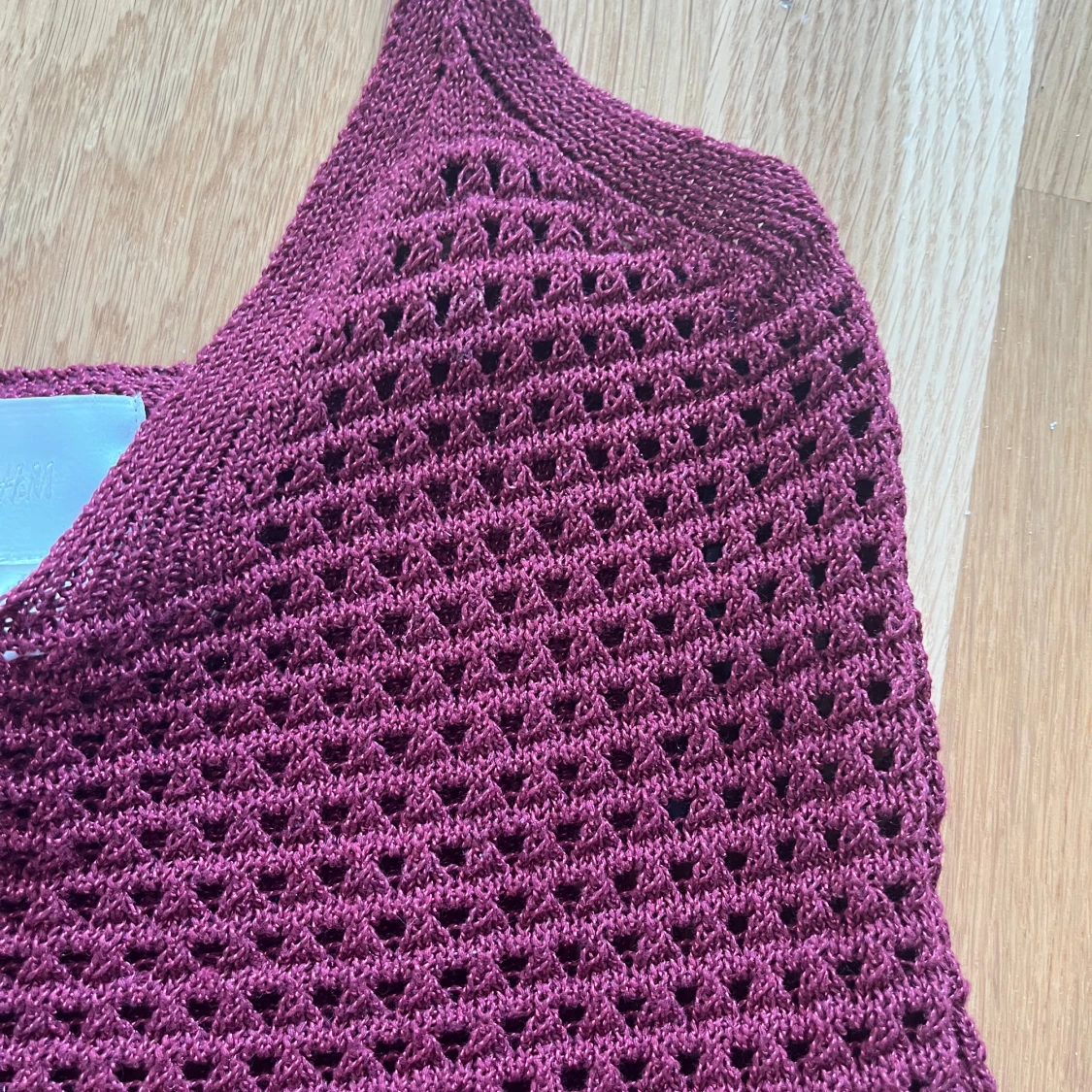 Virkad vinröd topp - 1