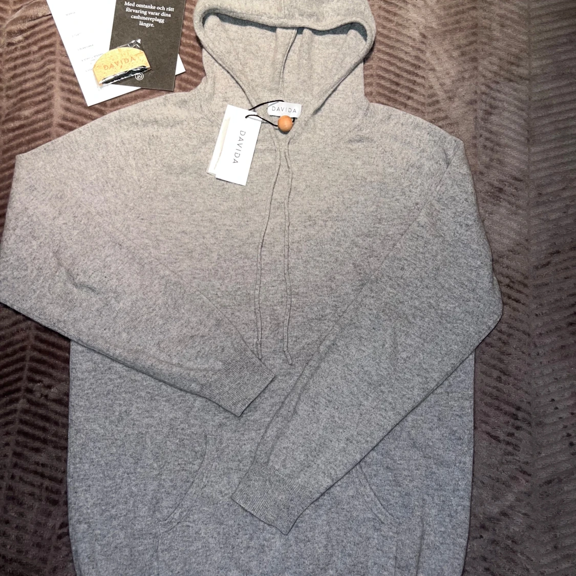 Davida Kashmirhoodie Grå