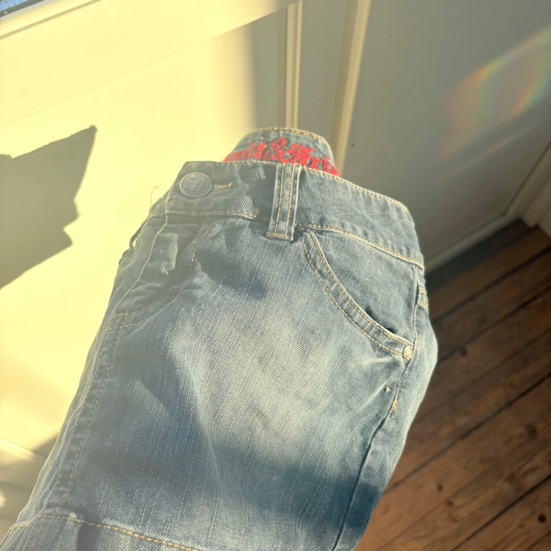 Lågmidjad jeanskjol  - 3