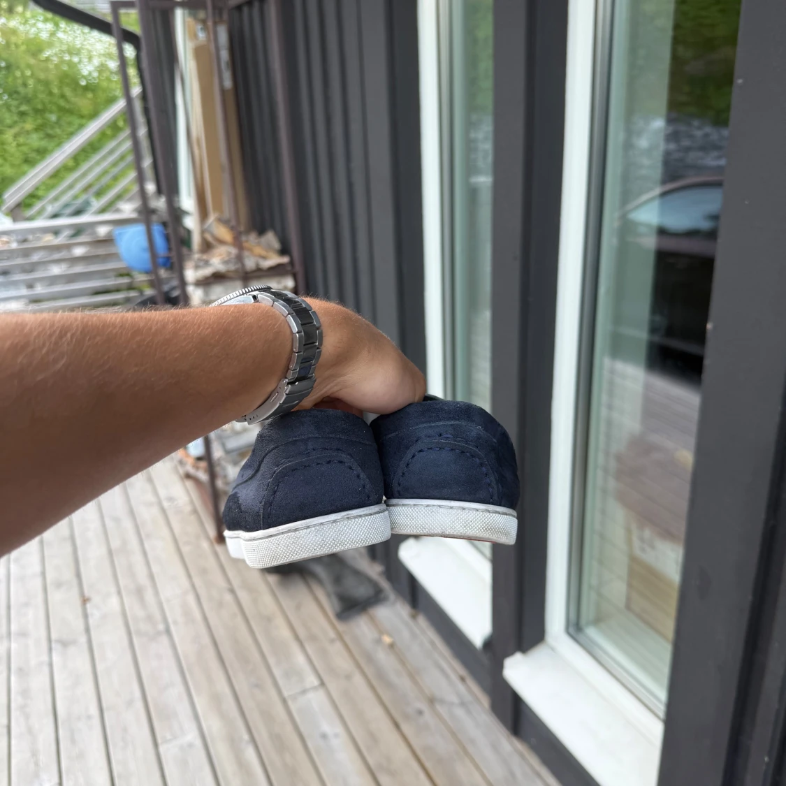 Mörkblå loafers från Christian Louboutin - 1