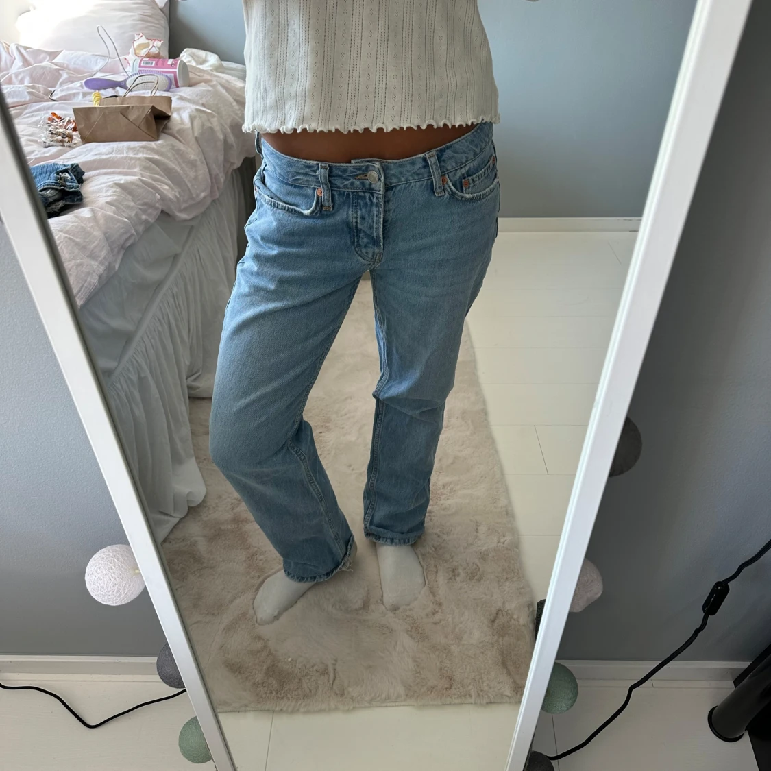  ljusblå jeans straight fit - 2