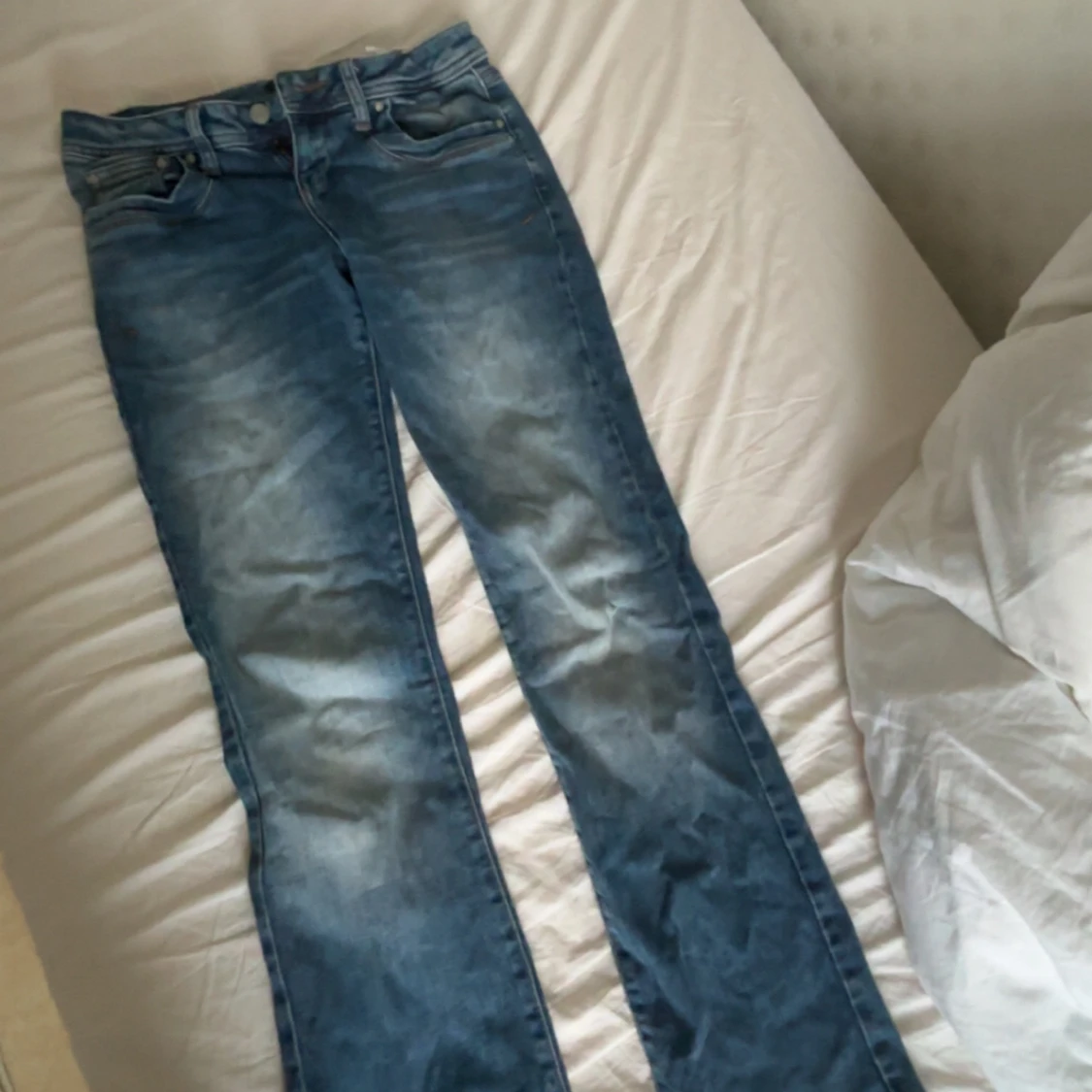 LTB bootcut jeans låg midja blå 27/32 - 1