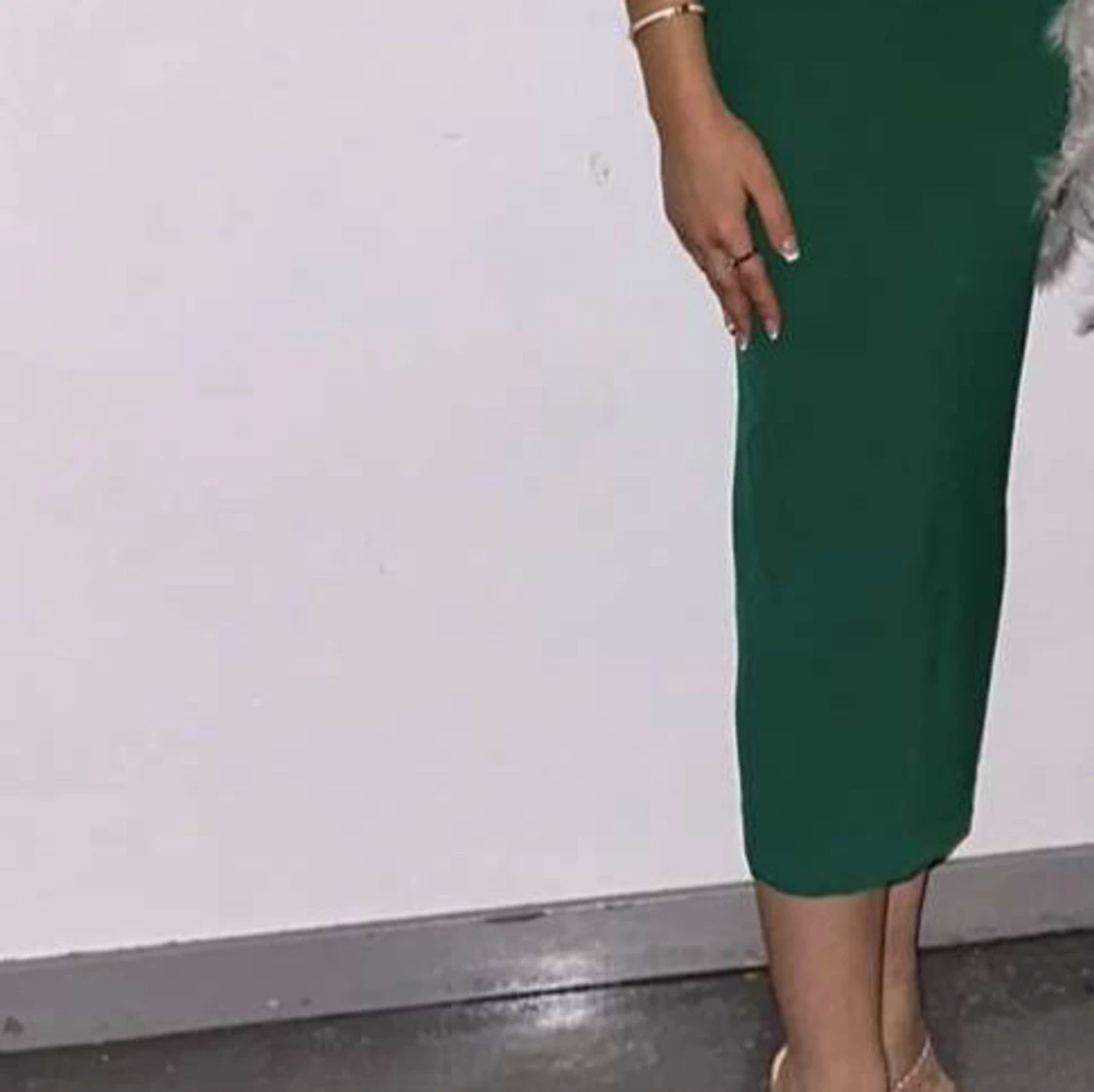 Grön tight långklänning från Zara - 1