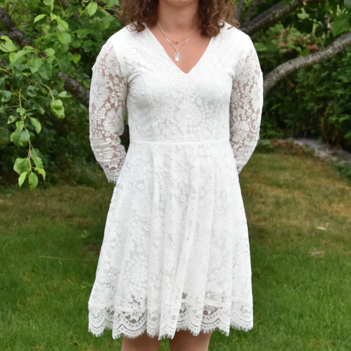 Vit spetsklänning från Dry Lake - 3