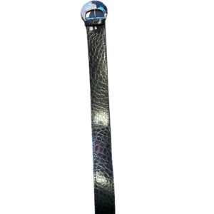 Drakbälte fashion emo y2k 2000s - Mörkgrönt bälte med draktryck som är 91 cm långg