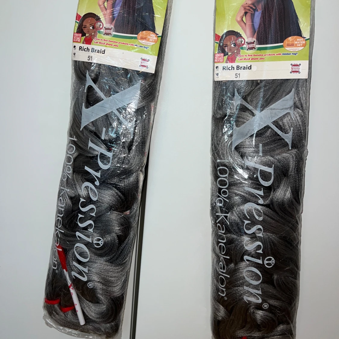 X-Pression Rich Braid hår (två stycken) - 1