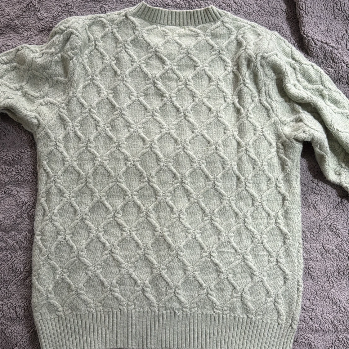 Ljusgrön stickad tröja från SHEIN - 2