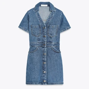 Jeansklänning från Zara - Helt oanvänd jeansklänning från Zara