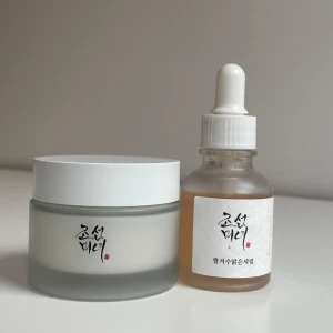 Hudvårdsset från Beauty of Joseon - Hudvårdsset från Beauty of Joseon som innehåller Dynasty cream och  Glow deep serum (rice + alpha arbutin). Mycket populära. Perfekt för att återfukta och ge lyster till huden💗 Krämen är testad fåtal ggr, serumet endast testad.