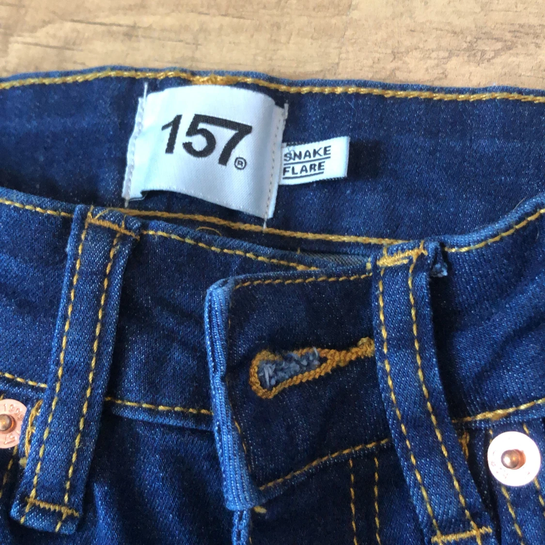 Mörkblå jeans från 157 - 1