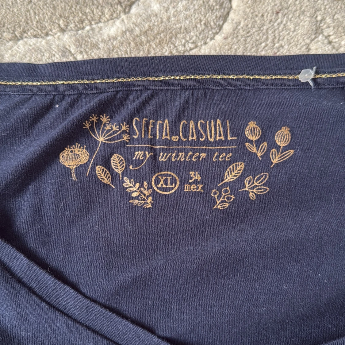 Mörkblå långärmad topp från Sfera Casual - 2