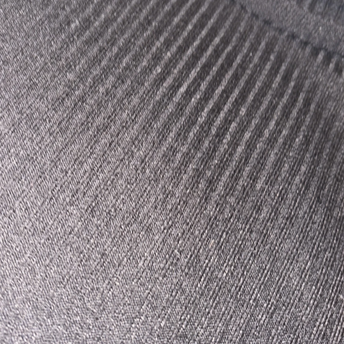 Svart ribbad långärmad topp - 3